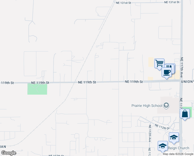 map of restaurants, bars, coffee shops, grocery stores, and more near 11913 Northeast 103rd Avenue in Vancouver