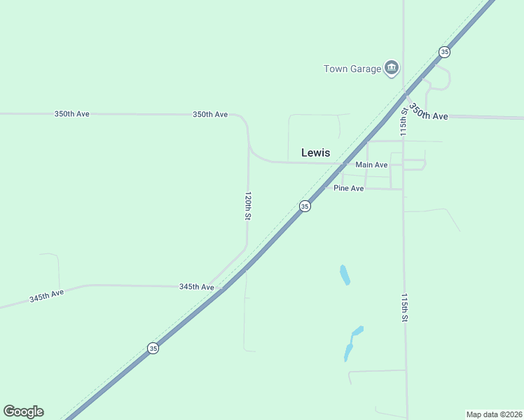 map of restaurants, bars, coffee shops, grocery stores, and more near 3478 120th Street in Frederic