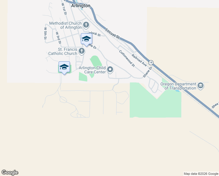 map of restaurants, bars, coffee shops, grocery stores, and more near 1105 Columbia View Drive in Arlington