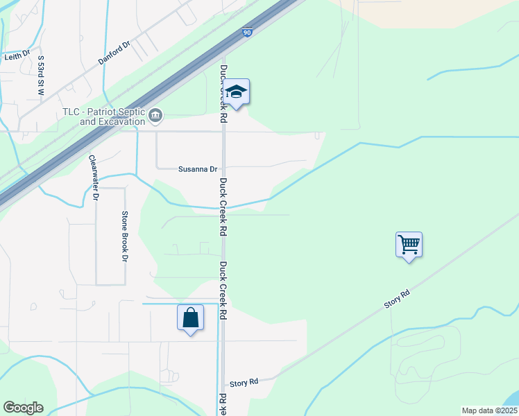map of restaurants, bars, coffee shops, grocery stores, and more near 3347 Duck Creek Road in Billings