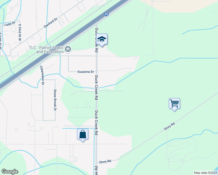 map of restaurants, bars, coffee shops, grocery stores, and more near 3347 Duck Creek Road in Billings