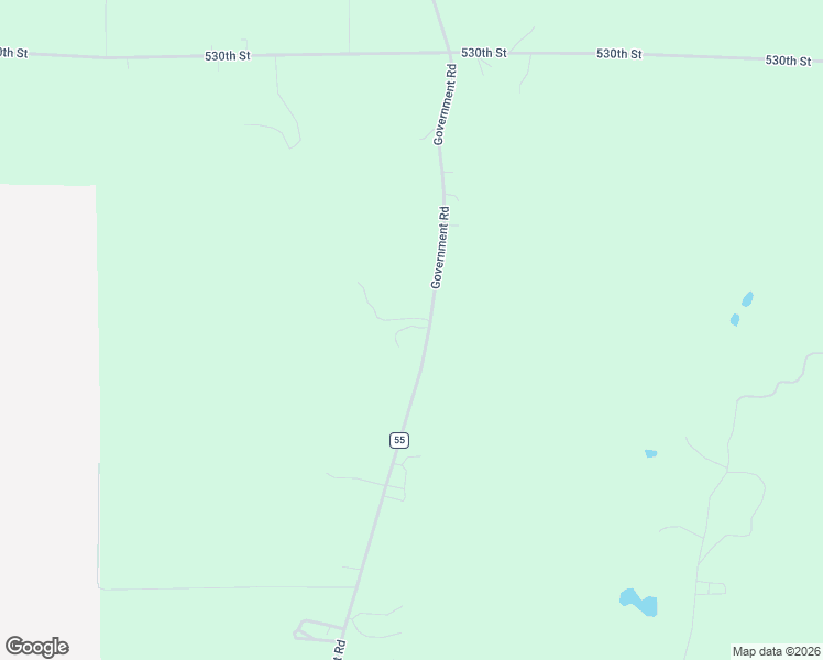 map of restaurants, bars, coffee shops, grocery stores, and more near 52480 Government Road in Rush City