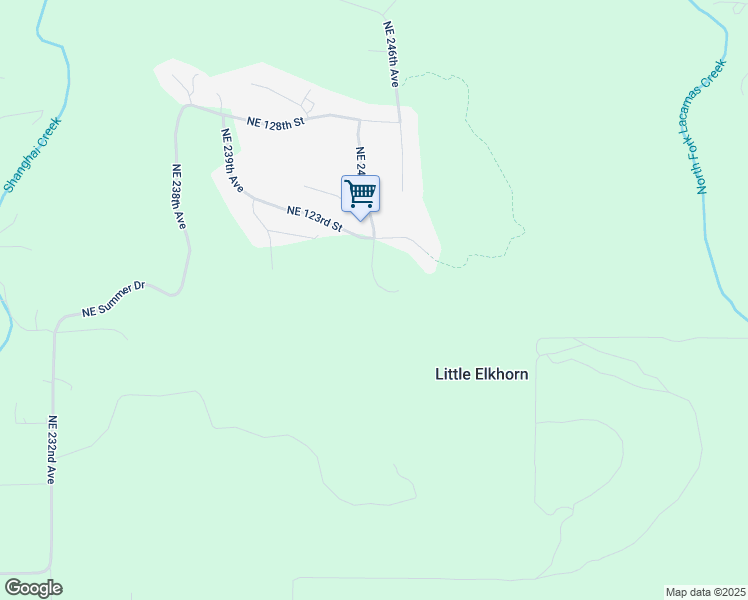 map of restaurants, bars, coffee shops, grocery stores, and more near 12000 Northeast 245th Court in Brush Prairie