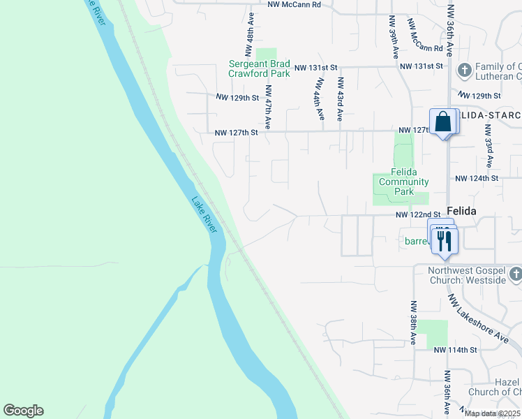 map of restaurants, bars, coffee shops, grocery stores, and more near 12009 Northwest 48th Court in Vancouver
