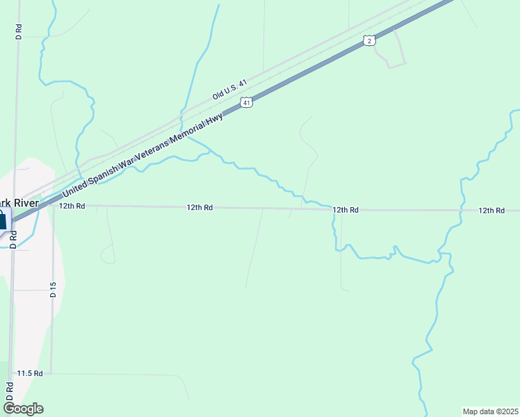 map of restaurants, bars, coffee shops, grocery stores, and more near 1543 12th Rd in Bark River