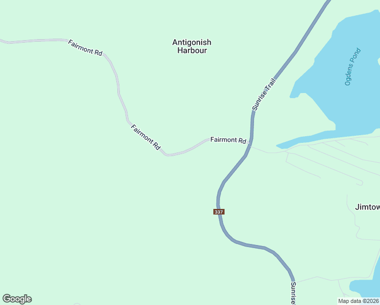 map of restaurants, bars, coffee shops, grocery stores, and more near 1 Fairmont Road in Antigonish