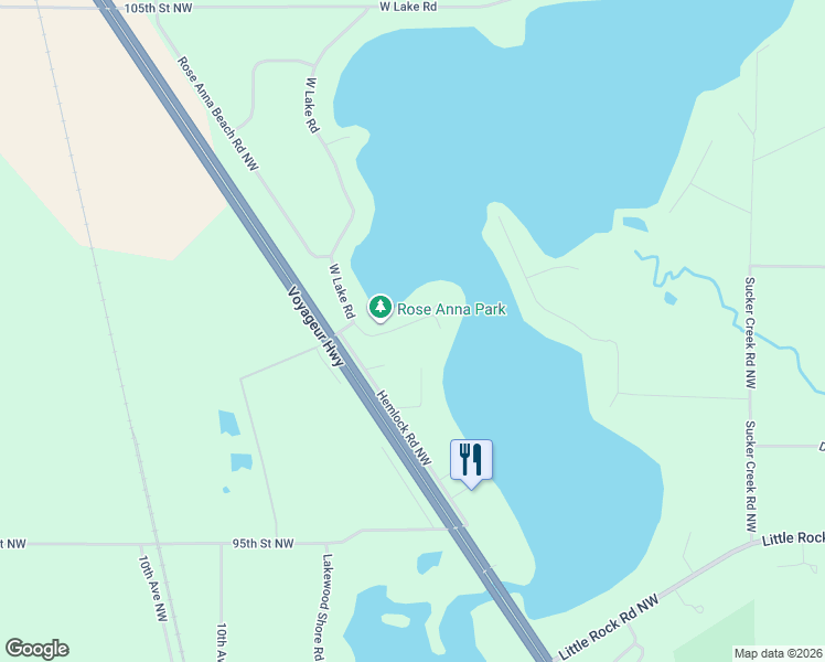 map of restaurants, bars, coffee shops, grocery stores, and more near 9865 West Lake Court in Rice