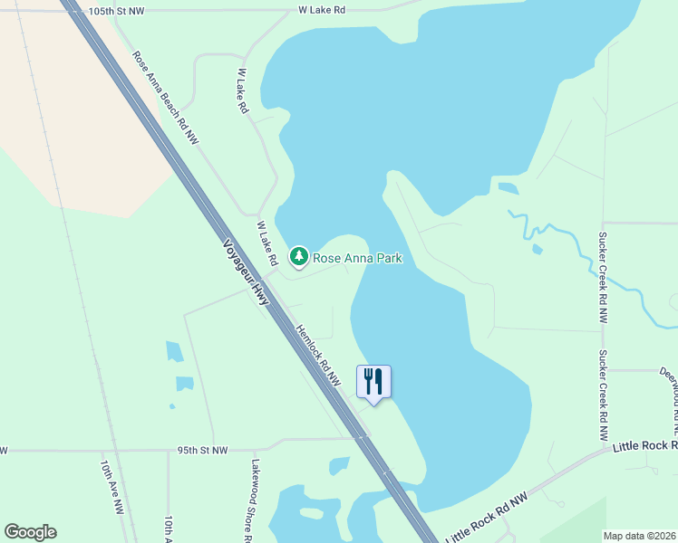map of restaurants, bars, coffee shops, grocery stores, and more near 9865 West Lake Court in Rice