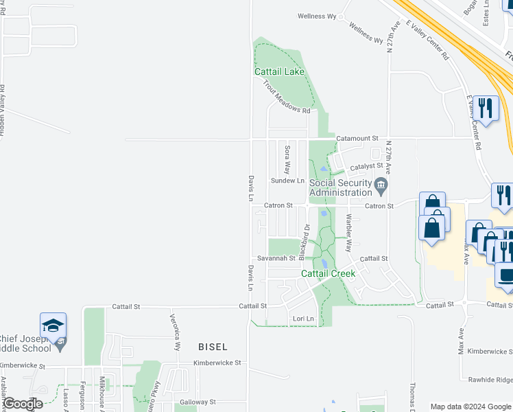 map of restaurants, bars, coffee shops, grocery stores, and more near 3241 Fen Way in Bozeman