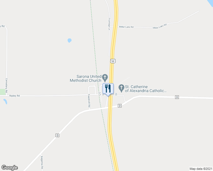 map of restaurants, bars, coffee shops, grocery stores, and more near Klein Street in Sarona