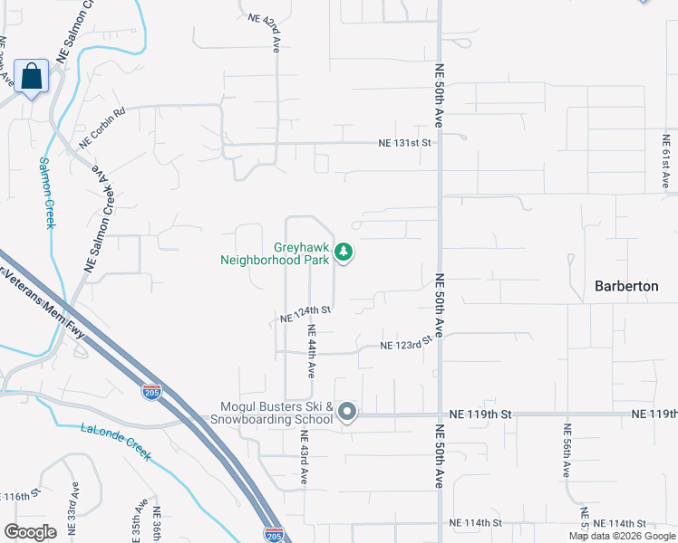 map of restaurants, bars, coffee shops, grocery stores, and more near 12515 Northeast 45th Avenue in Vancouver