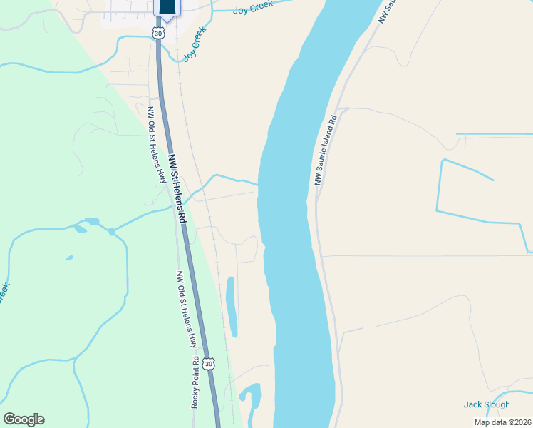 map of restaurants, bars, coffee shops, grocery stores, and more near 26312 NW St Helens Rd in Scappoose