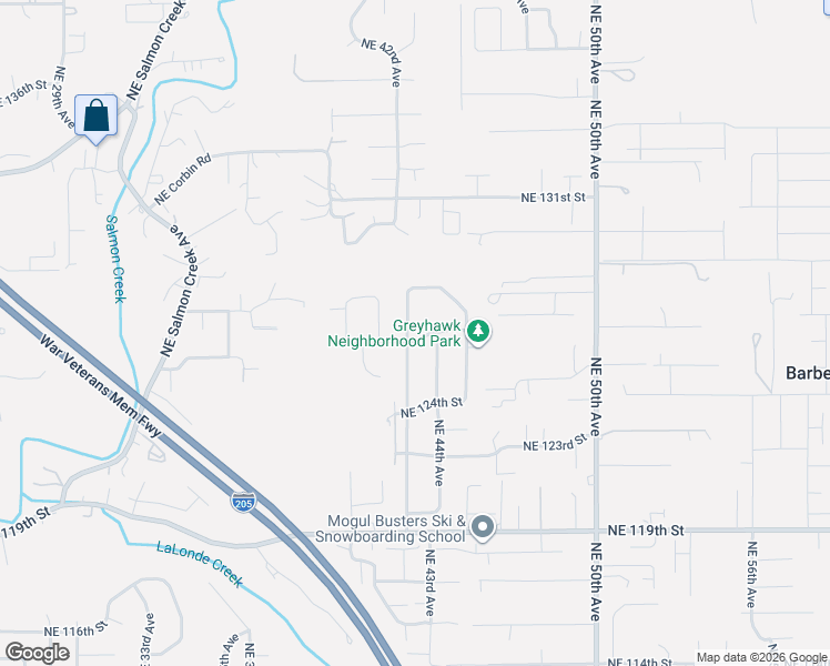 map of restaurants, bars, coffee shops, grocery stores, and more near 12603 Northeast 43rd Avenue in Vancouver