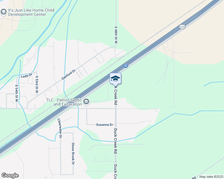 map of restaurants, bars, coffee shops, grocery stores, and more near 8812 Interstate 90 Frontage Rd in Billings