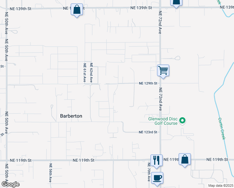 map of restaurants, bars, coffee shops, grocery stores, and more near 12711 Northeast 66th Avenue in Vancouver