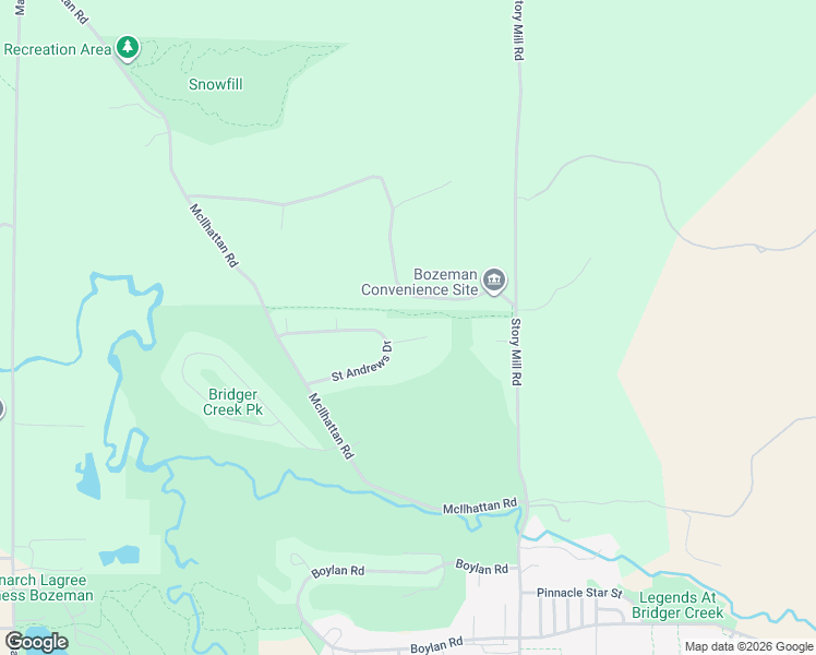 map of restaurants, bars, coffee shops, grocery stores, and more near 801 Turnberry Court in Bozeman