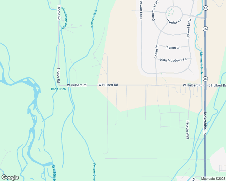map of restaurants, bars, coffee shops, grocery stores, and more near 645 West Hulbert Road in Bozeman