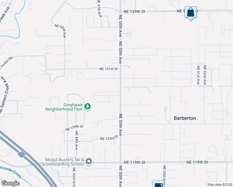 map of restaurants, bars, coffee shops, grocery stores, and more near 4909 Northeast 128th Street in Vancouver