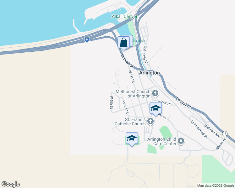map of restaurants, bars, coffee shops, grocery stores, and more near 850 West 3rd Street in Arlington