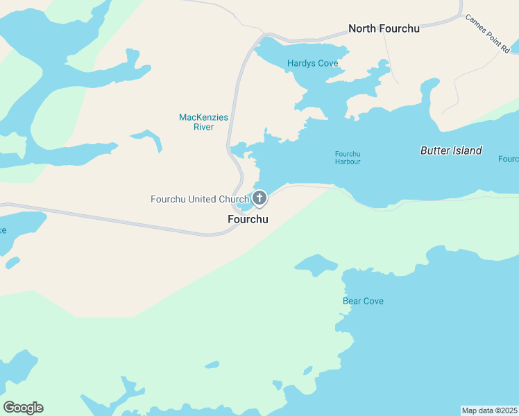 map of restaurants, bars, coffee shops, grocery stores, and more near 18 Saint Peters Fourchu Road Extension in Fourchu