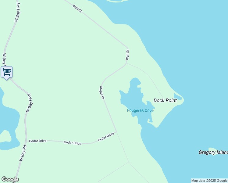 map of restaurants, bars, coffee shops, grocery stores, and more near 116 Maple Drive in Saint Peter's