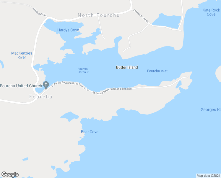 map of restaurants, bars, coffee shops, grocery stores, and more near Saint Peters Fourchu Road Extension in Richmond County