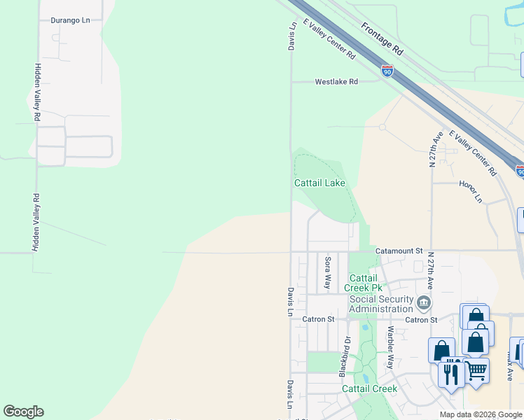 map of restaurants, bars, coffee shops, grocery stores, and more near 3495 Fen Way in Bozeman