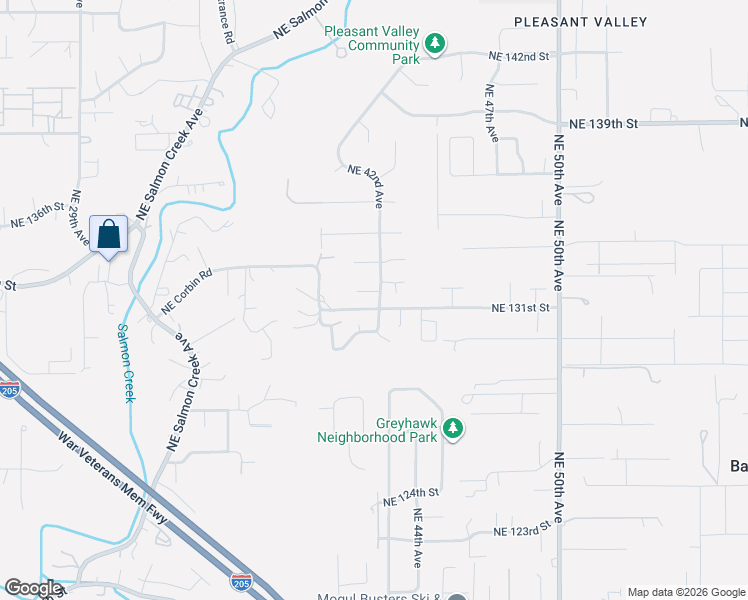 map of restaurants, bars, coffee shops, grocery stores, and more near 4113 Northeast 132nd Circle in Vancouver