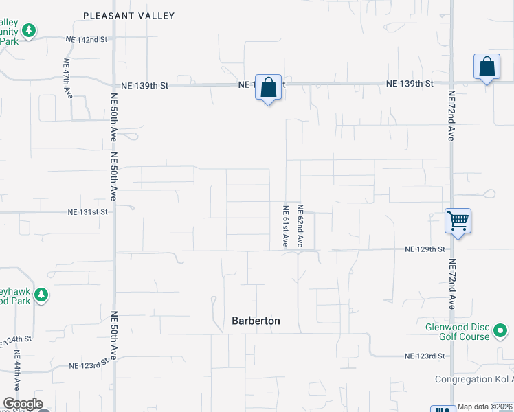 map of restaurants, bars, coffee shops, grocery stores, and more near 5901 Northeast 132nd Street in Vancouver