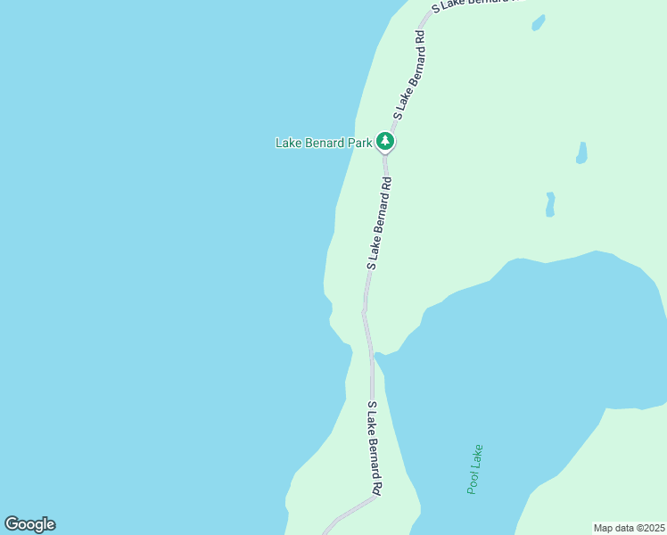 map of restaurants, bars, coffee shops, grocery stores, and more near 1256 South Lake Bernard Road in Sundridge