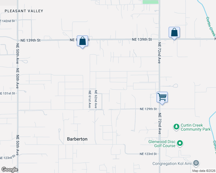 map of restaurants, bars, coffee shops, grocery stores, and more near 13202 Northeast 72nd Avenue in Vancouver