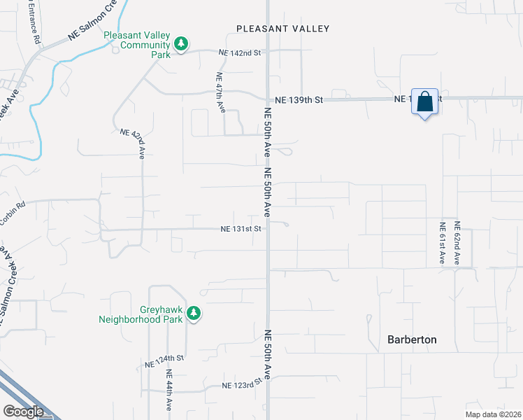map of restaurants, bars, coffee shops, grocery stores, and more near 4908 Northeast 132nd Circle in Vancouver