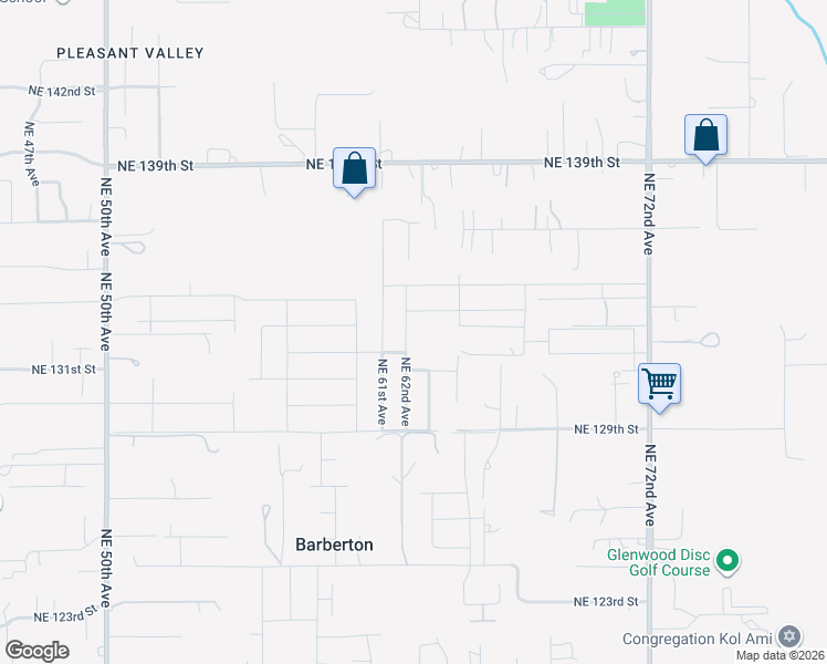 map of restaurants, bars, coffee shops, grocery stores, and more near 13109 Northeast 62nd Avenue in Vancouver
