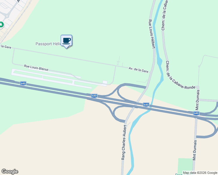 map of restaurants, bars, coffee shops, grocery stores, and more near 401 Rue Louis-Blériot in Mascouche