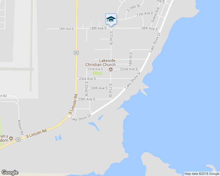 map of restaurants, bars, coffee shops, grocery stores, and more near 2100 24th Avenue South in Escanaba