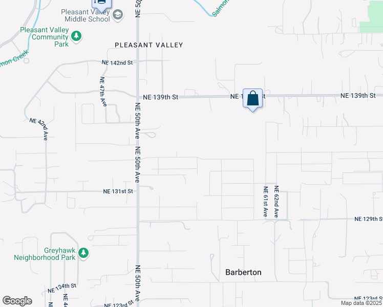 map of restaurants, bars, coffee shops, grocery stores, and more near 5408 Northeast 134th Street in Vancouver