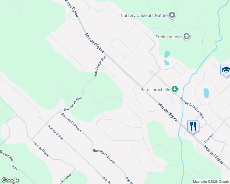 map of restaurants, bars, coffee shops, grocery stores, and more near 379 Rue John-Ryan in Saint-Colomban