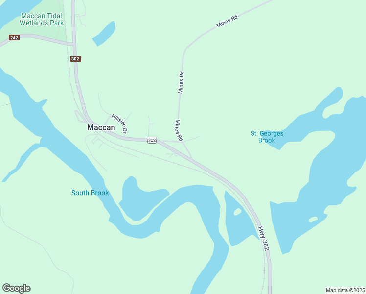 map of restaurants, bars, coffee shops, grocery stores, and more near 30 Mines Road in Maccan