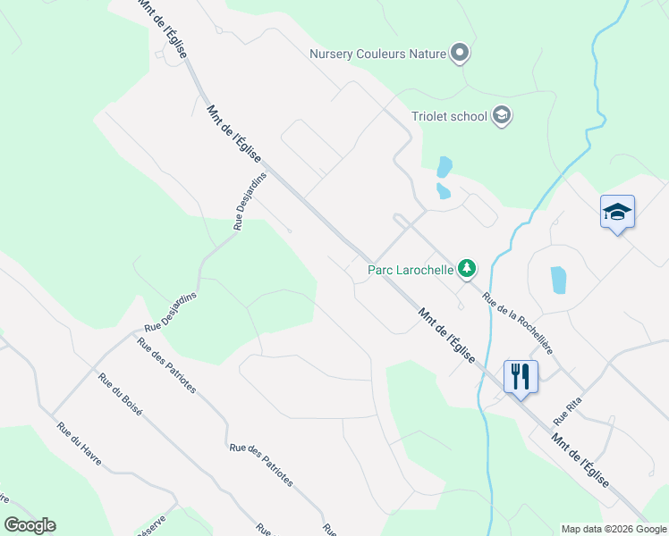 map of restaurants, bars, coffee shops, grocery stores, and more near 135 Rue du Cap in Saint-Colomban
