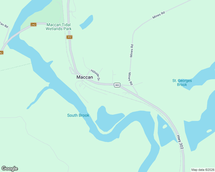 map of restaurants, bars, coffee shops, grocery stores, and more near 3085 Highway 302 in Maccan