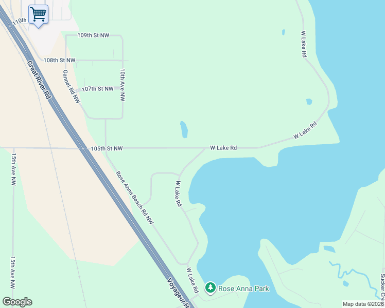 map of restaurants, bars, coffee shops, grocery stores, and more near 700 105th Street Northwest in Rice