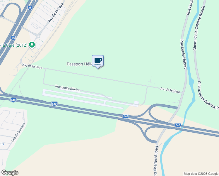 map of restaurants, bars, coffee shops, grocery stores, and more near 3361 Avenue de la Gare in Mascouche