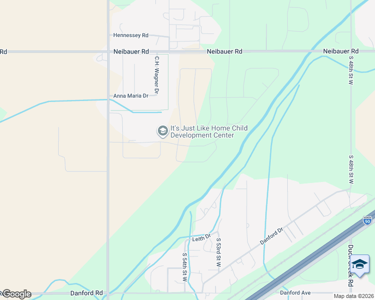 map of restaurants, bars, coffee shops, grocery stores, and more near 2751 56th Street West in Billings