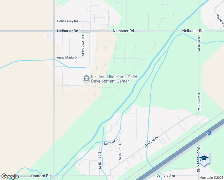 map of restaurants, bars, coffee shops, grocery stores, and more near 2751 56th Street West in Billings