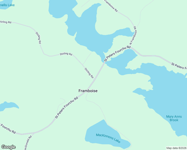 map of restaurants, bars, coffee shops, grocery stores, and more near 0 Stirling Road in Framboise