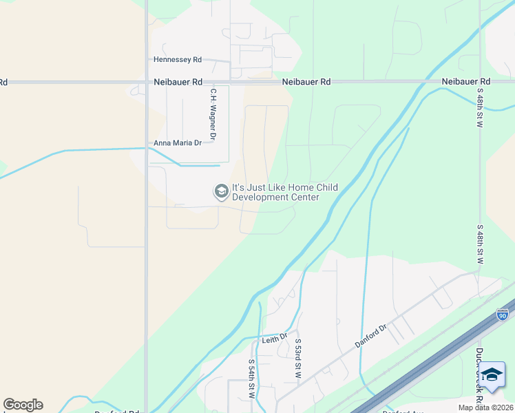 map of restaurants, bars, coffee shops, grocery stores, and more near 2751 56th Street West in Billings