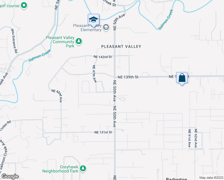 map of restaurants, bars, coffee shops, grocery stores, and more near 4902 Northeast 137th Street in Vancouver