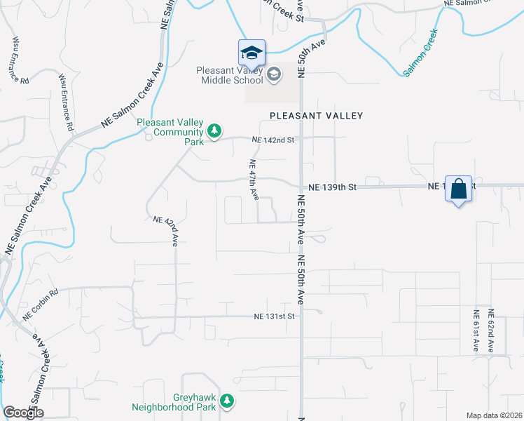 map of restaurants, bars, coffee shops, grocery stores, and more near 13714 Northeast 47th Avenue in Vancouver