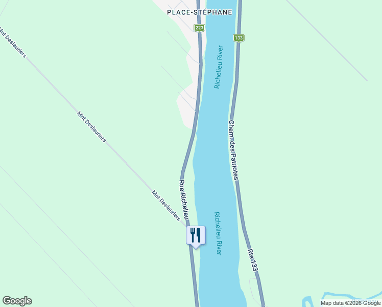 map of restaurants, bars, coffee shops, grocery stores, and more near 1090 Rue Richelieu in Saint-Marc-sur-Richelieu