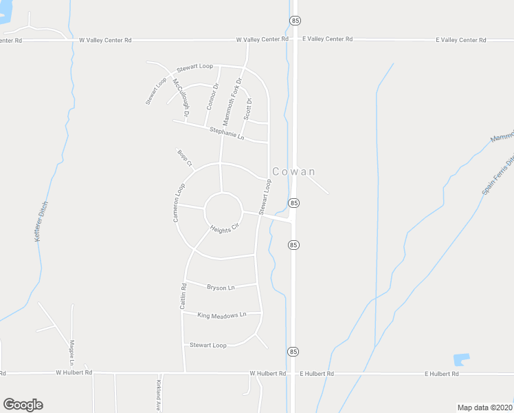 map of restaurants, bars, coffee shops, grocery stores, and more near Stewart Loop in Bozeman